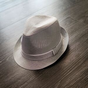 Classic Gray Fedora Hat M/L